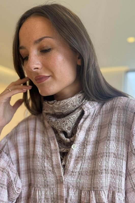 Paisley Park Triangle Neckerchief Stone & Tan **